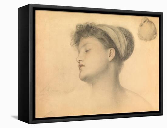 Study for Girl with Doves-Anthony Frederick Augustus Sandys-Framed Stretched Canvas