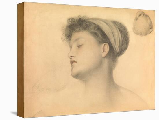 Study for Girl with Doves-Anthony Frederick Augustus Sandys-Stretched Canvas