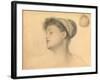 Study for Girl with Doves-Anthony Frederick Augustus Sandys-Framed Giclee Print