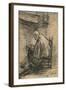 'Study for Honoured Old Age' c1881-Jozef Israels-Framed Giclee Print