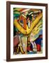 Study for Improvisation 8, 1910-Wassily Kandinsky-Framed Giclee Print