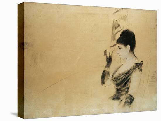 Study for 'In the Box at the Opera' (Studio Per 'In Palco All'Opera')-Giuseppe De Nittis-Stretched Canvas