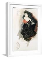 Study For Judith II-Gustav Klimt-Framed Giclee Print
