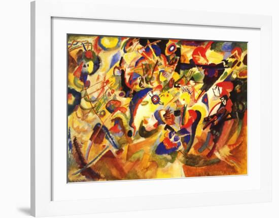 Study for Komposition VII-Wassily Kandinsky-Framed Art Print