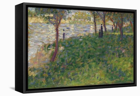 Study for La Grande Jatte, 1884-1885-Georges Seurat-Framed Stretched Canvas