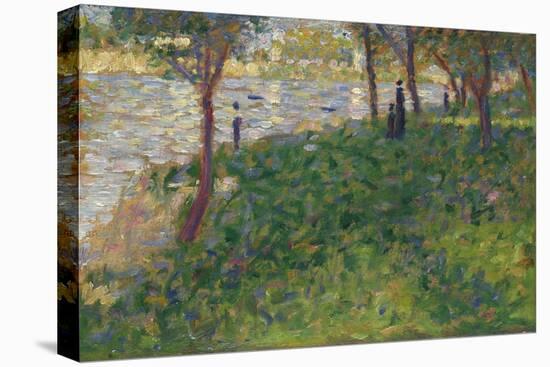 Study for La Grande Jatte, 1884-1885-Georges Seurat-Stretched Canvas