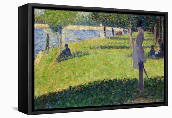 Study for La Grande Jatte, 1884-1885-Georges Seurat-Framed Stretched Canvas