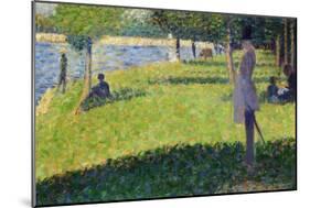 Study for La Grande Jatte, 1884-1885-Georges Seurat-Mounted Giclee Print
