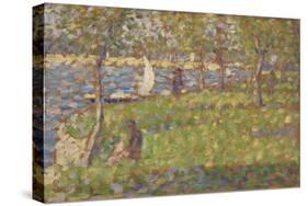 Study for "La Grande Jatte", 1884-5-Georges Pierre Seurat-Stretched Canvas