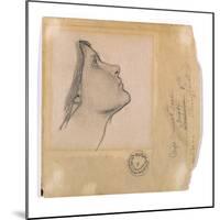 Study for 'Lamia', C.1904-05 (Pencil on Paper)-John William Waterhouse-Mounted Giclee Print
