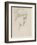 Study for Laus Veneria, C.1875 (Pencil on Paper)-Edward Burne-Jones-Framed Premium Giclee Print