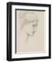 Study for Laus Veneria, C.1875 (Pencil on Paper)-Edward Burne-Jones-Framed Premium Giclee Print