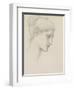 Study for Laus Veneria, C.1875 (Pencil on Paper)-Edward Burne-Jones-Framed Premium Giclee Print