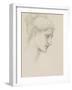 Study for Laus Veneria, C.1875 (Pencil on Paper)-Edward Burne-Jones-Framed Giclee Print