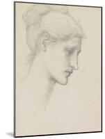 Study for Laus Veneria, C.1875 (Pencil on Paper)-Edward Burne-Jones-Mounted Giclee Print