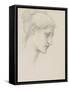 Study for Laus Veneria, C.1875 (Pencil on Paper)-Edward Burne-Jones-Framed Stretched Canvas