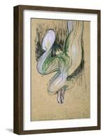 Study for Loie Fuller at the Folies Bergeres, 1893-Henri de Toulouse-Lautrec-Framed Giclee Print