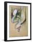 Study for Loie Fuller at the Folies Bergeres, 1893-Henri de Toulouse-Lautrec-Framed Giclee Print