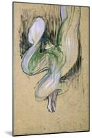 Study for Loie Fuller at the Folies Bergeres, 1893-Henri de Toulouse-Lautrec-Mounted Giclee Print