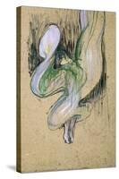 Study for Loie Fuller at the Folies Bergeres, 1893-Henri de Toulouse-Lautrec-Stretched Canvas