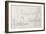 Study for London Series, Boats on the Thames (Pencil on Paper)-Claude Monet-Framed Giclee Print