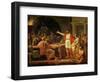 Study for Lycurgus Showing the Ancients of Sparta Their King, 1791-Jacques-Louis David-Framed Giclee Print
