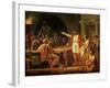 Study for Lycurgus Showing the Ancients of Sparta Their King, 1791-Jacques-Louis David-Framed Giclee Print