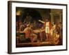 Study for Lycurgus Showing the Ancients of Sparta Their King, 1791-Jacques-Louis David-Framed Giclee Print