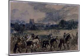 Study for Margaret of Anjou Taken Prisoner after the Battle of Tewkesbury, 1873-John Gilbert-Mounted Giclee Print