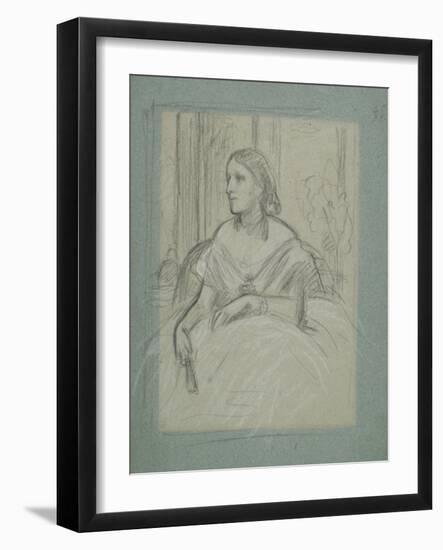 Study for 'Mrs Charles Magniac', C.1863-Frederic Leighton-Framed Giclee Print