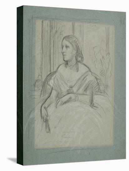 Study for 'Mrs Charles Magniac', C.1863-Frederic Leighton-Stretched Canvas