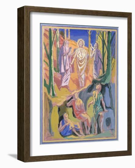 Study for mural of the Ascension, 1973-Hans Feibusch-Framed Giclee Print