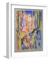 Study for mural of the Ascension, 1973-Hans Feibusch-Framed Giclee Print