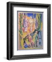 Study for mural of the Ascension, 1973-Hans Feibusch-Framed Giclee Print