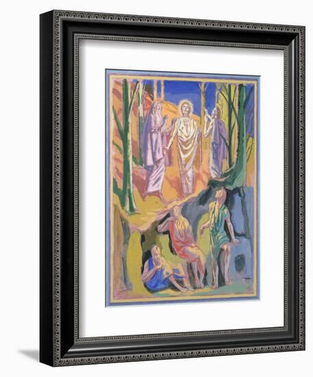 Study for mural of the Ascension, 1973-Hans Feibusch-Framed Giclee Print