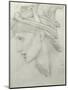 Study for Nimue for 'Merlin and Nimue', 1870-Edward Burne-Jones-Mounted Giclee Print