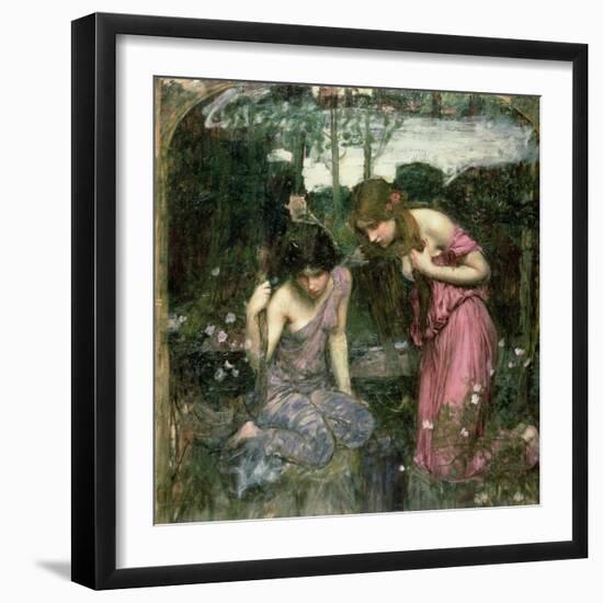 Study for 'Nymphs Finding the Head of Orpheus', C.1900-John William Waterhouse-Framed Giclee Print