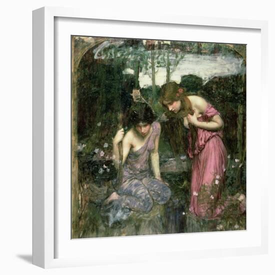 Study for 'Nymphs Finding the Head of Orpheus', C.1900-John William Waterhouse-Framed Giclee Print