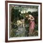 Study for 'Nymphs Finding the Head of Orpheus', C.1900-John William Waterhouse-Framed Giclee Print