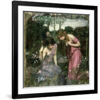 Study for 'Nymphs Finding the Head of Orpheus', C.1900-John William Waterhouse-Framed Giclee Print