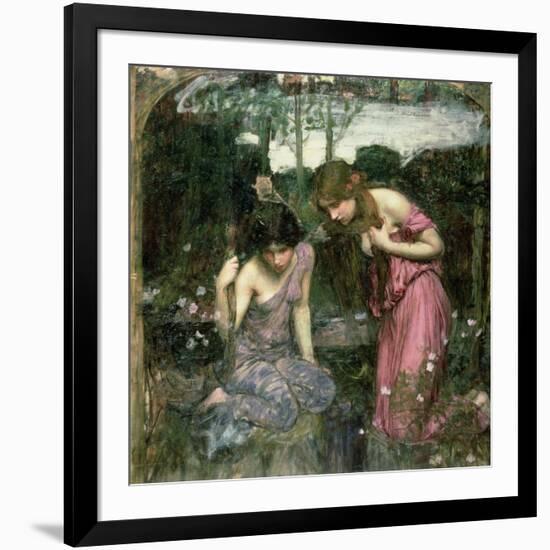 Study for 'Nymphs Finding the Head of Orpheus', C.1900-John William Waterhouse-Framed Giclee Print