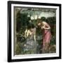 Study for 'Nymphs Finding the Head of Orpheus', C.1900-John William Waterhouse-Framed Giclee Print
