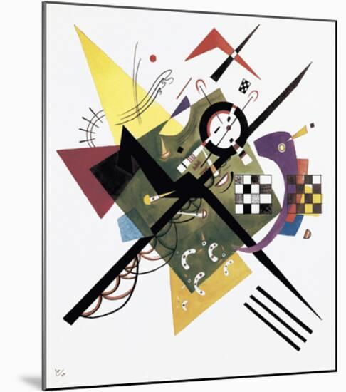 Study for On White II, 1922-Wassily Kandinsky-Mounted Art Print