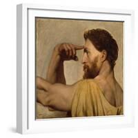 Study for Phidias in the Apotheosis of Homer, 1827-Jean Auguste Dominique Ingres-Framed Giclee Print