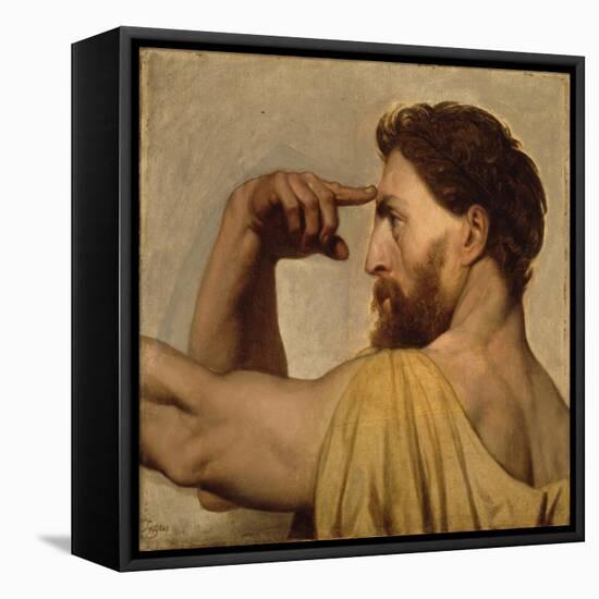 Study for Phidias in the Apotheosis of Homer, 1827-Jean Auguste Dominique Ingres-Framed Stretched Canvas