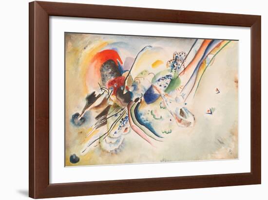 Study for Picture with Two Red Spots, 1916-Wassily Kandinsky-Framed Giclee Print