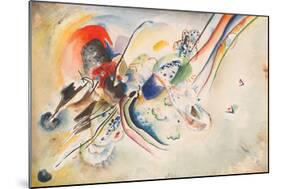 Study for Picture with Two Red Spots, 1916-Wassily Kandinsky-Mounted Giclee Print
