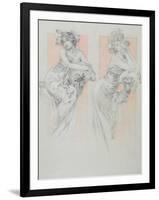 Study for Plate 12 from 'Documents Decoratifs', 1902-Alphonse Mucha-Framed Giclee Print