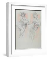 Study for Plate 12 from 'Documents Decoratifs', 1902-Alphonse Mucha-Framed Giclee Print