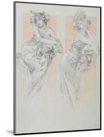 Study for Plate 12 from 'Documents Decoratifs', 1902-Alphonse Mucha-Mounted Giclee Print